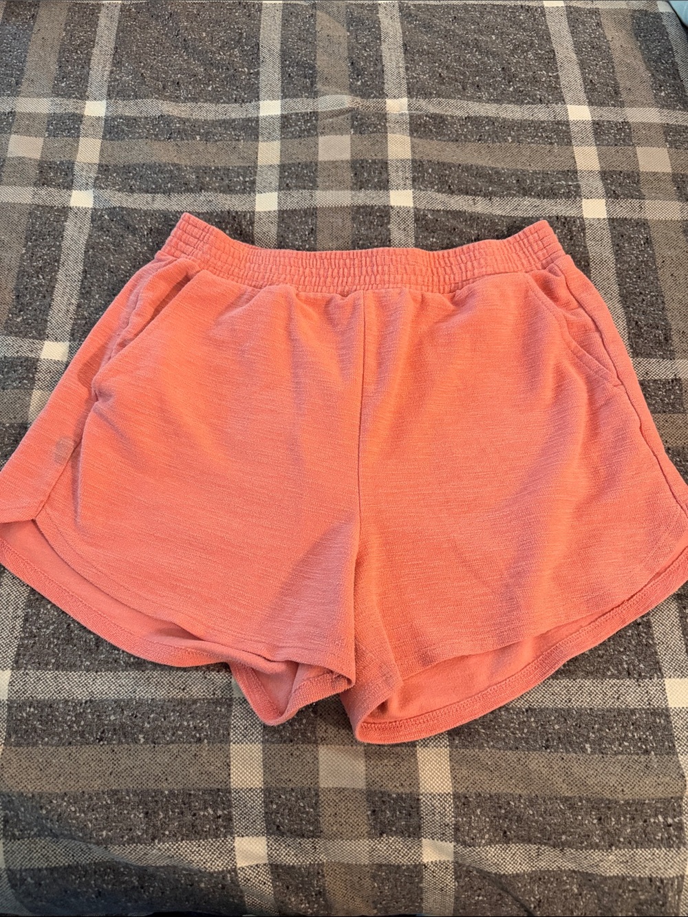 Old Navy loose terry coral shorts